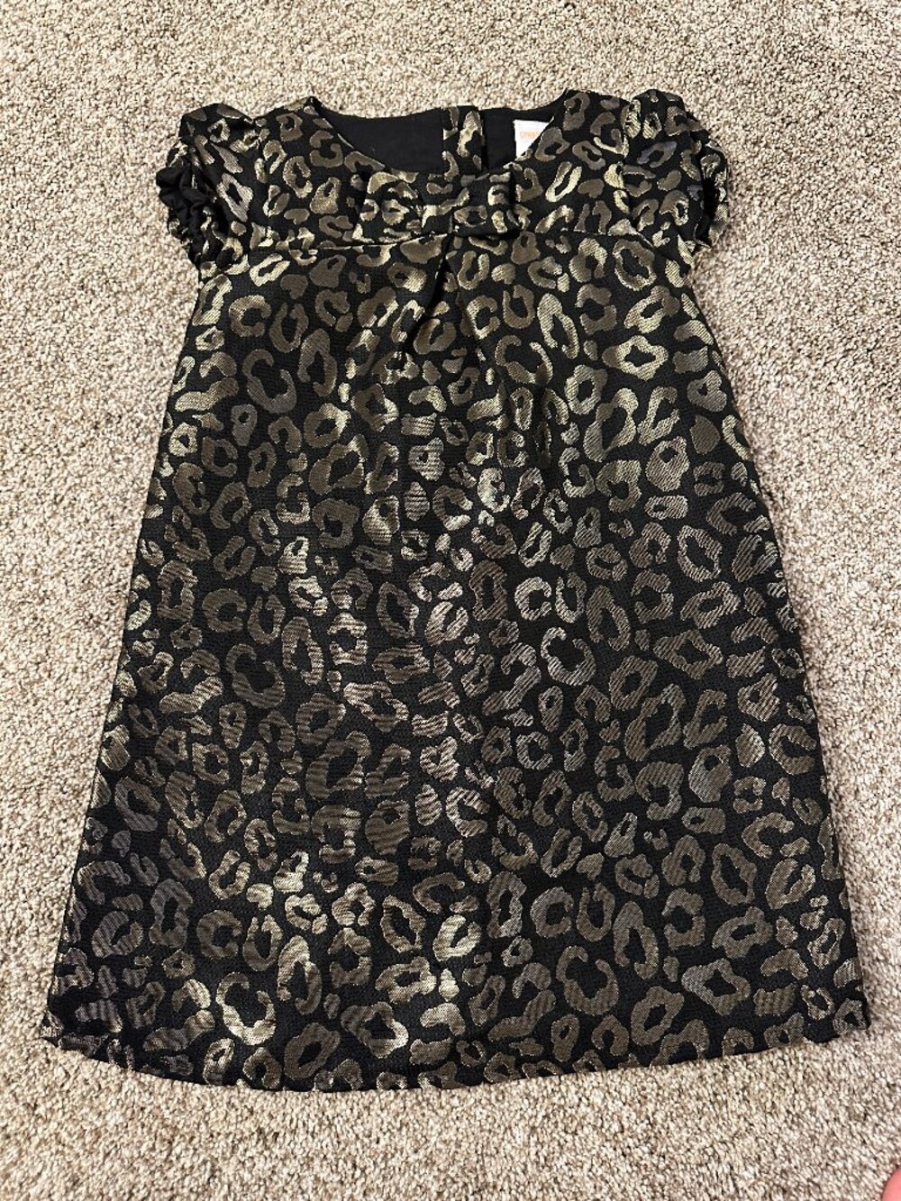 GYMBOREE GIRLS PARTY DRESS special occasion 5T CHEETAH PRINT TAPESTRY super cute